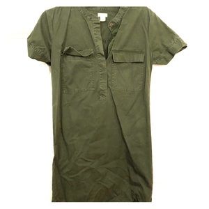 JCREW Hunter Green dress.